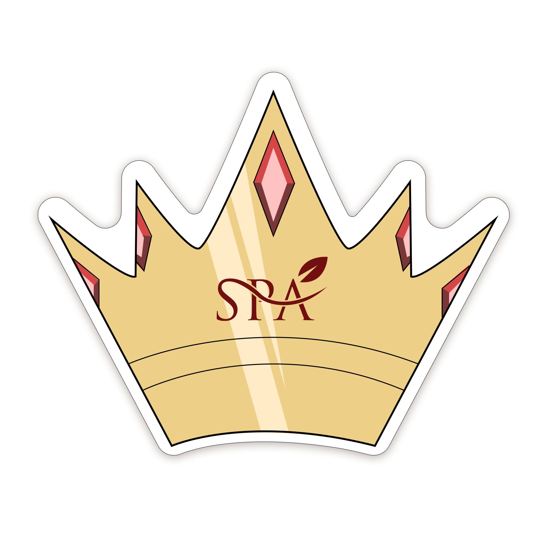 Crown Shaped NoteKeeper Magnet 20 Mil                           